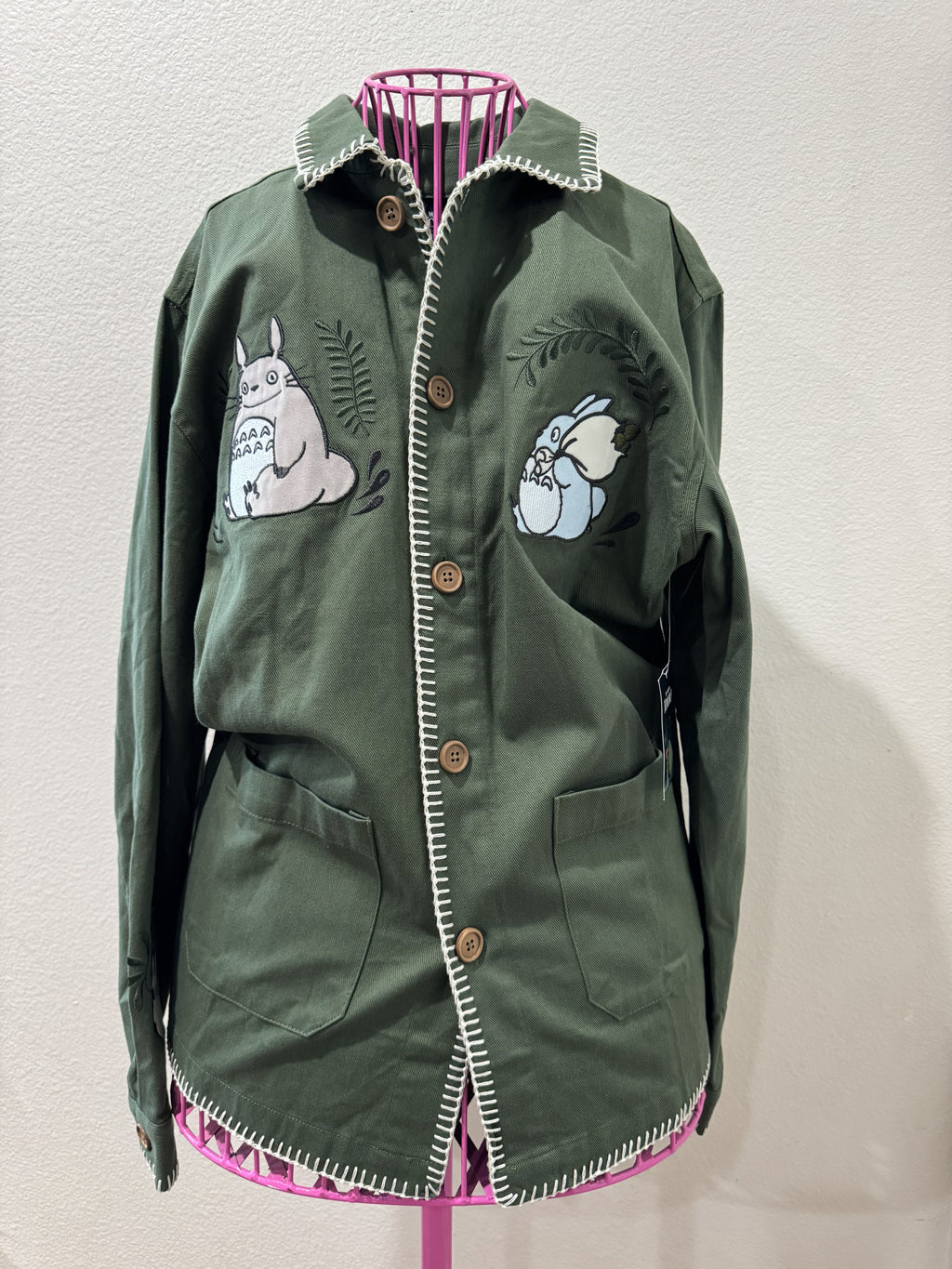 Studio Ghibli My Neighbor Totoro Embroidered Sage Jacket — BoxLunch Exclusive
