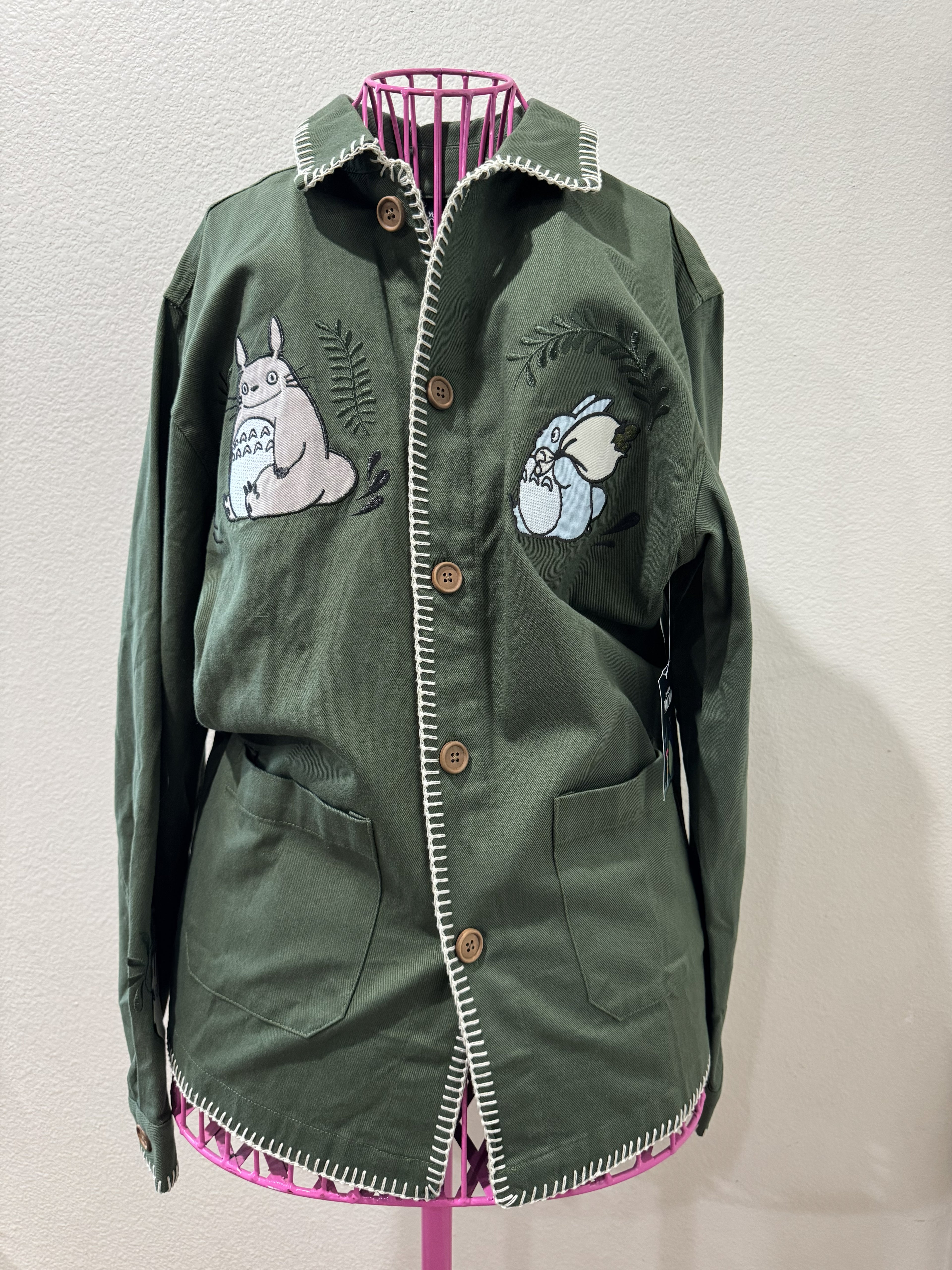 Studio Ghibli My Neighbor Totoro Embroidered Sage Jacket — BoxLunch Exclusive