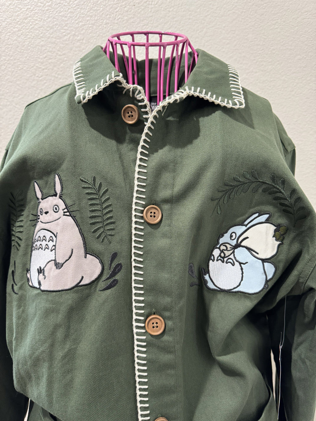 Studio Ghibli My Neighbor Totoro Embroidered Sage Jacket — BoxLunch Exclusive