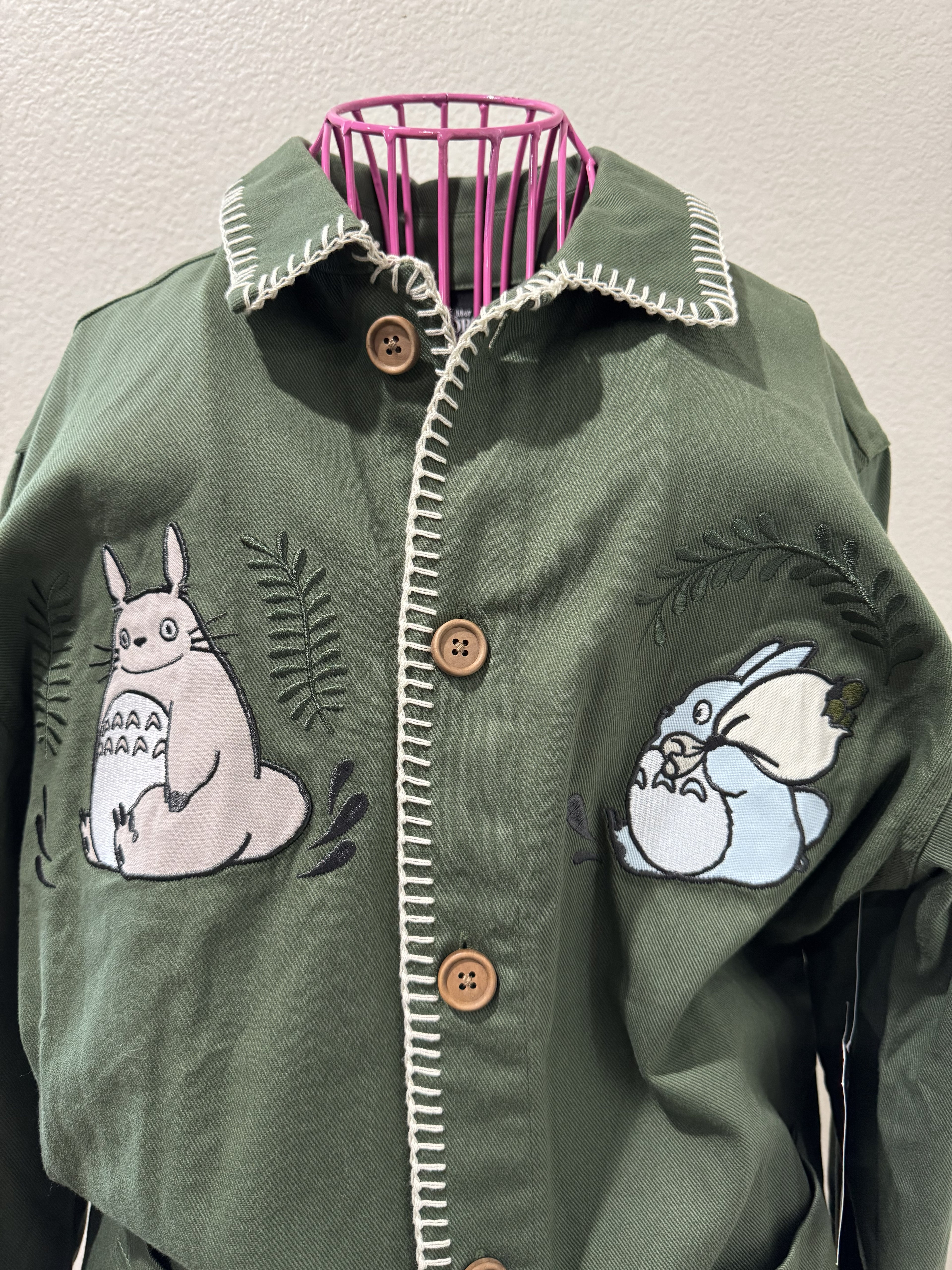 Studio Ghibli My Neighbor Totoro Embroidered Sage Jacket — BoxLunch Exclusive