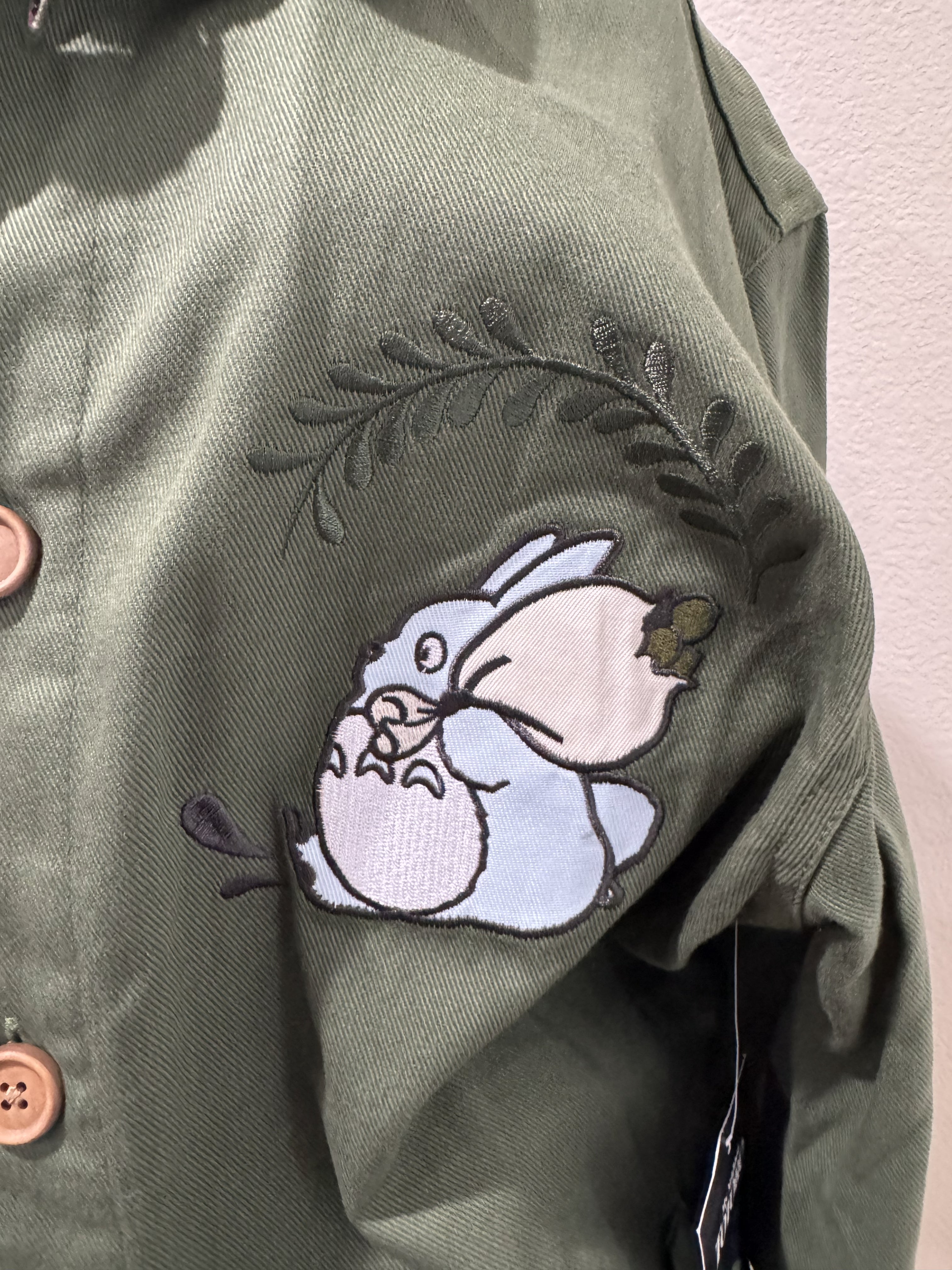 Studio Ghibli My Neighbor Totoro Embroidered Sage Jacket — BoxLunch Exclusive