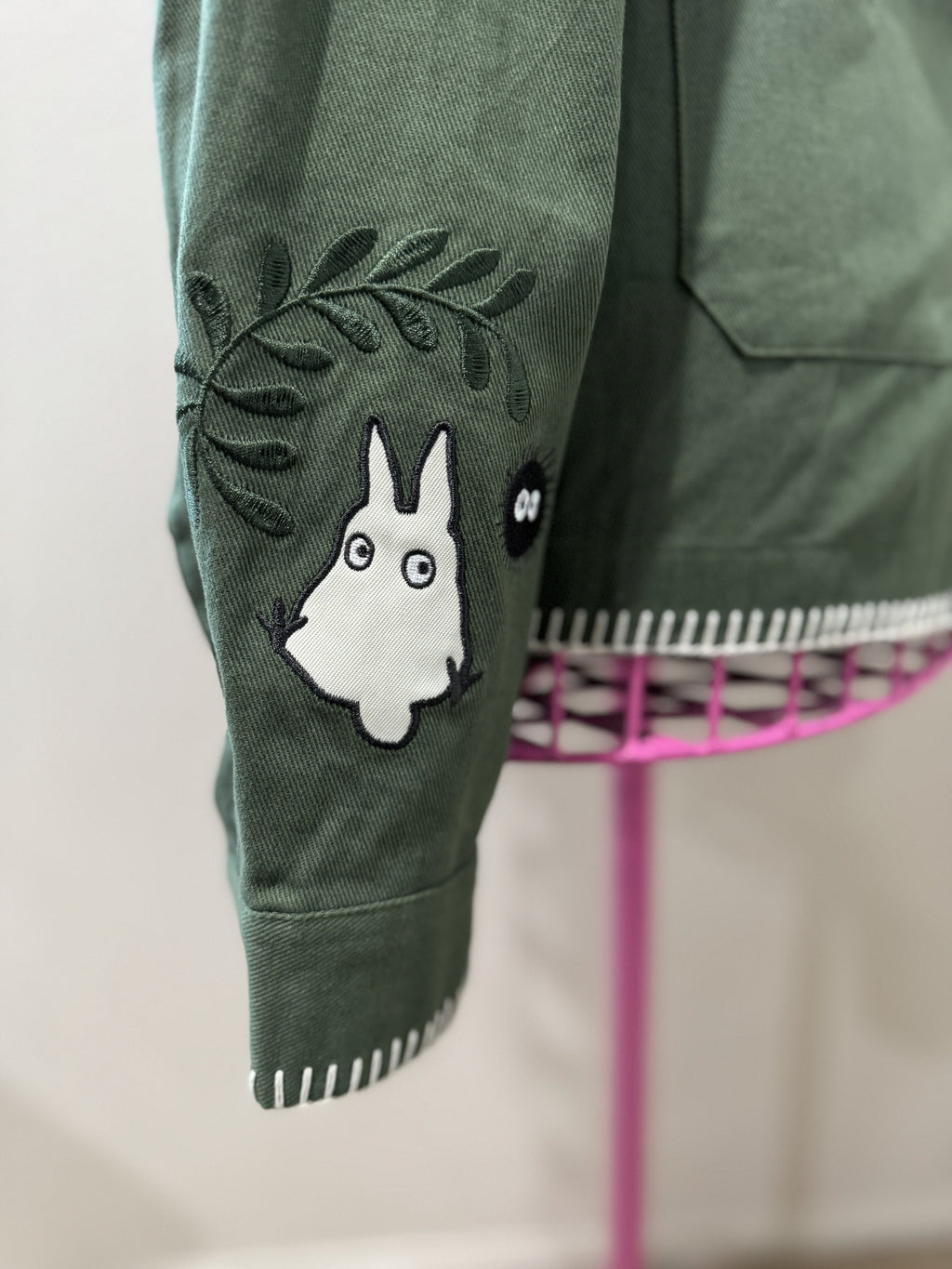 Studio Ghibli My Neighbor Totoro Embroidered Sage Jacket — BoxLunch Exclusive