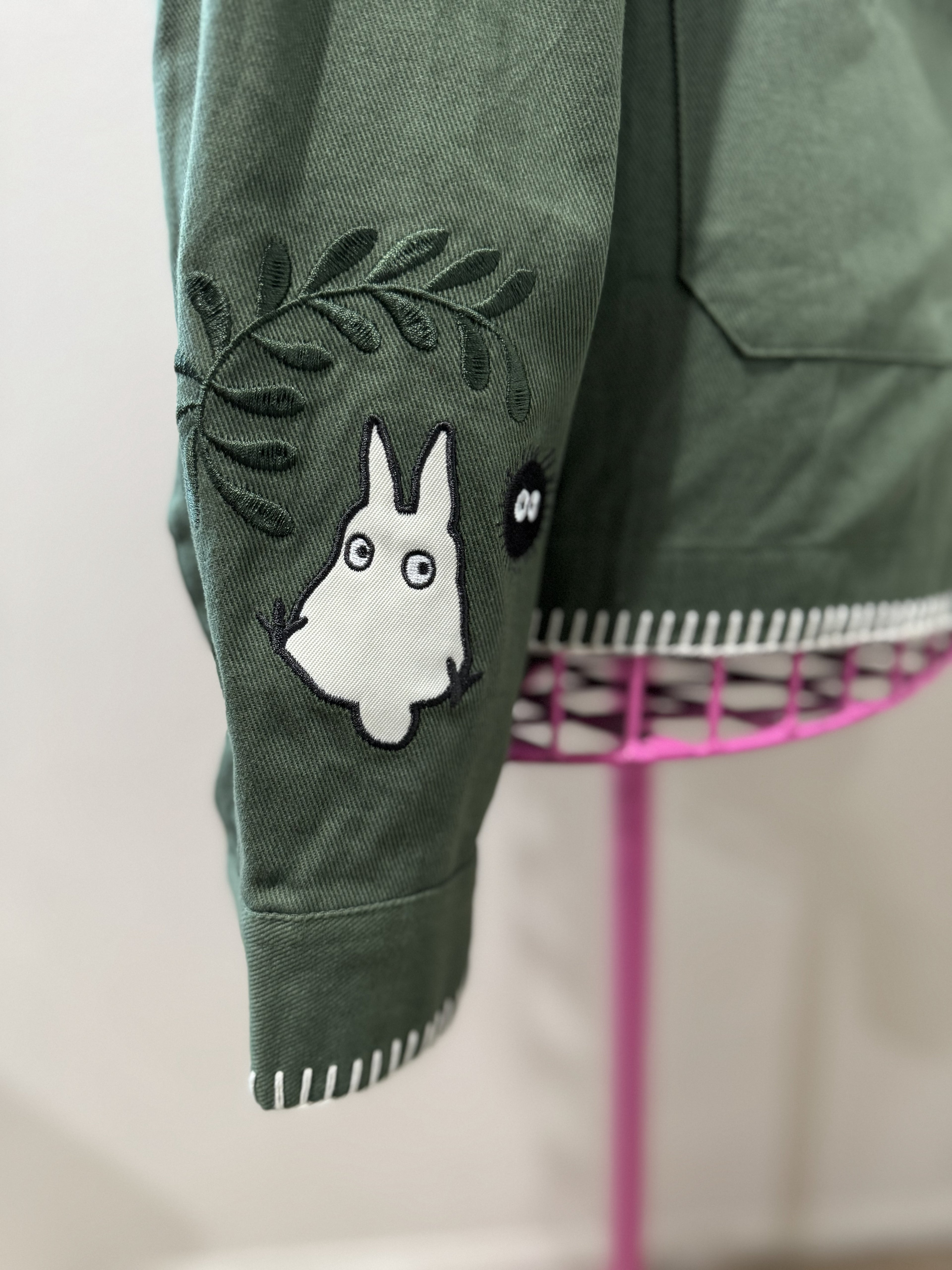 Studio Ghibli My Neighbor Totoro Embroidered Sage Jacket — BoxLunch Exclusive