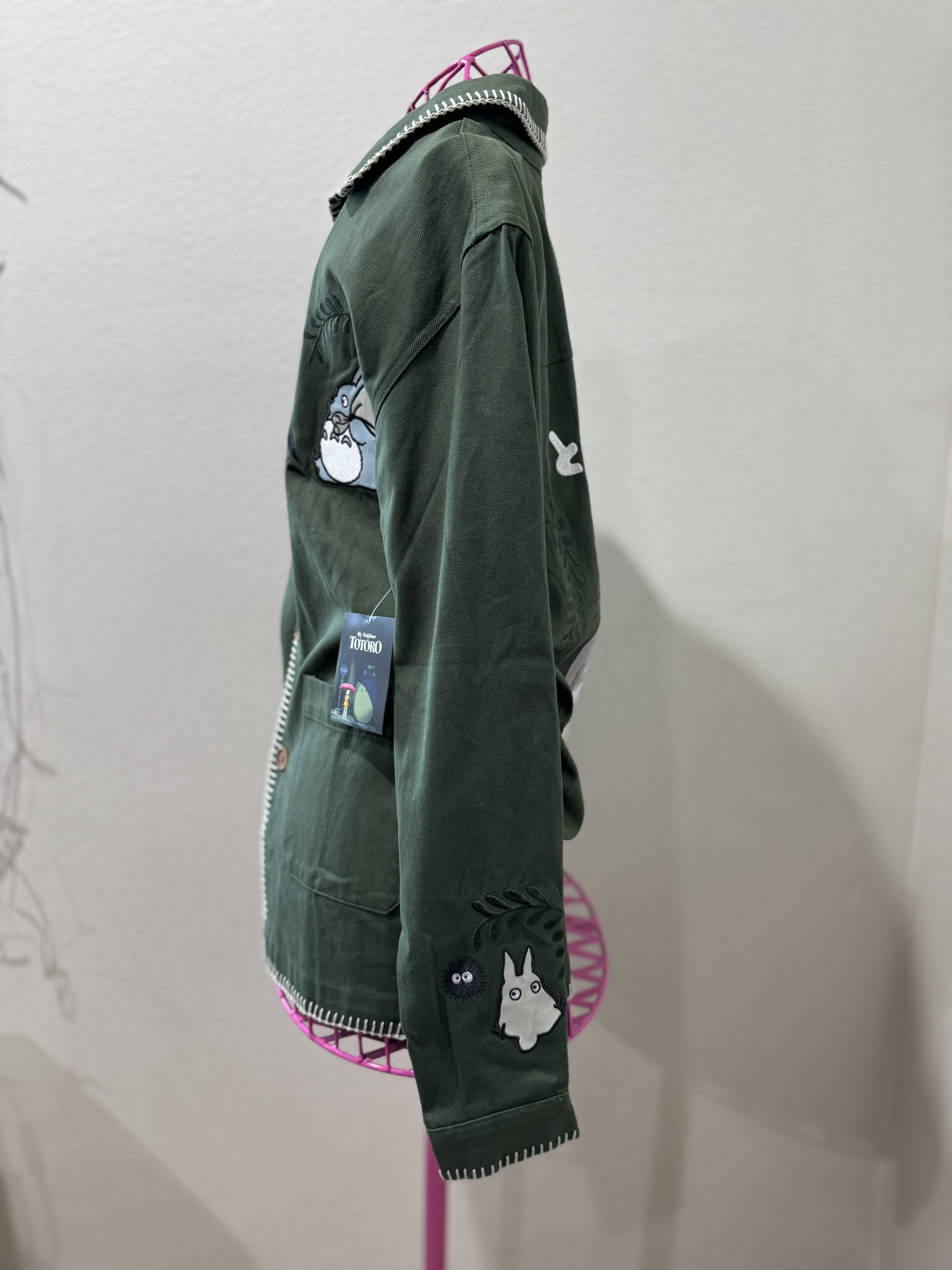 Studio Ghibli My Neighbor Totoro Embroidered Sage Jacket — BoxLunch Exclusive