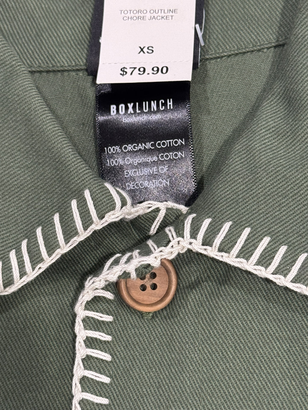 Studio Ghibli My Neighbor Totoro Embroidered Sage Jacket — BoxLunch Exclusive