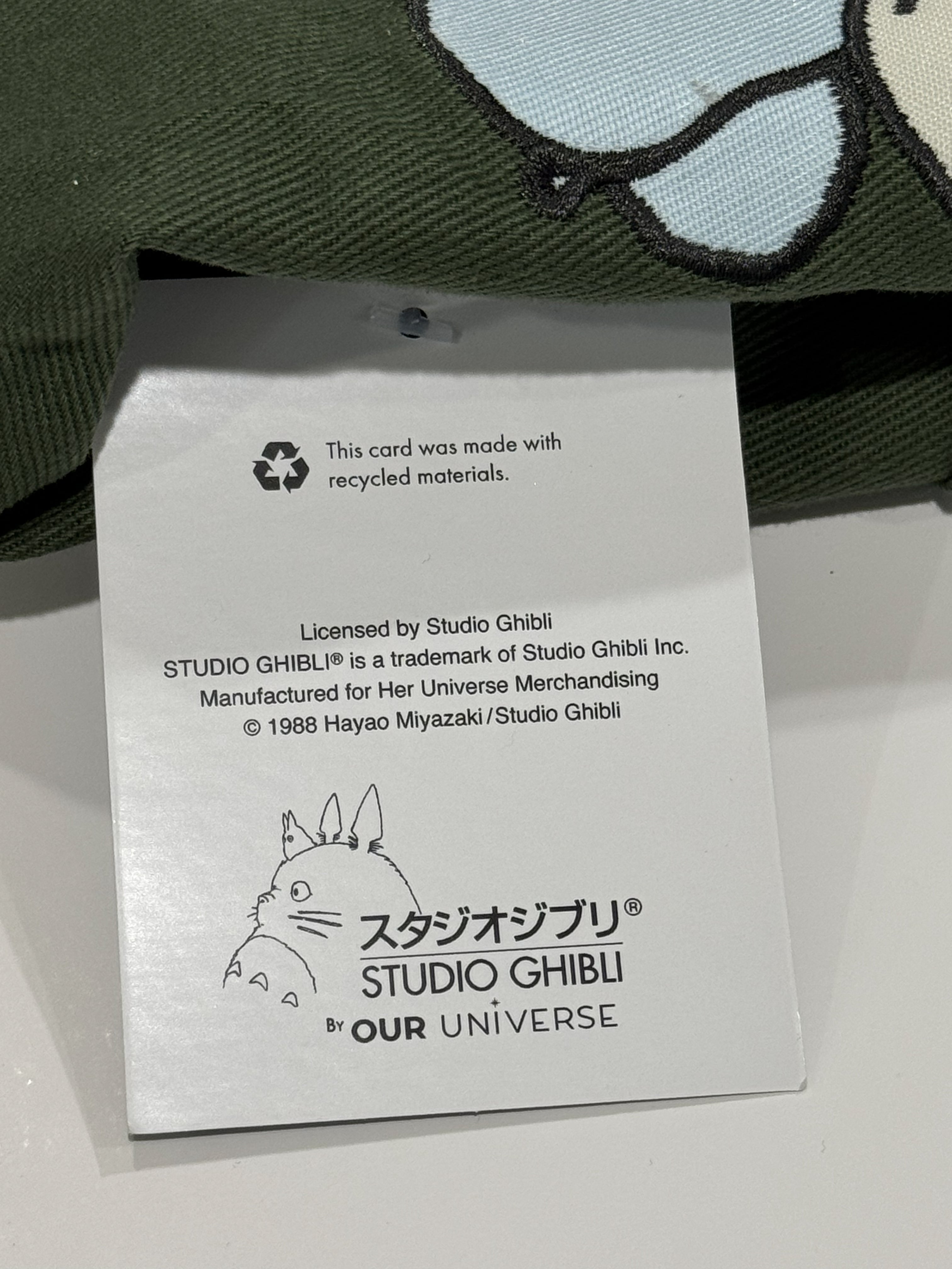 Studio Ghibli My Neighbor Totoro Embroidered Sage Jacket — BoxLunch Exclusive