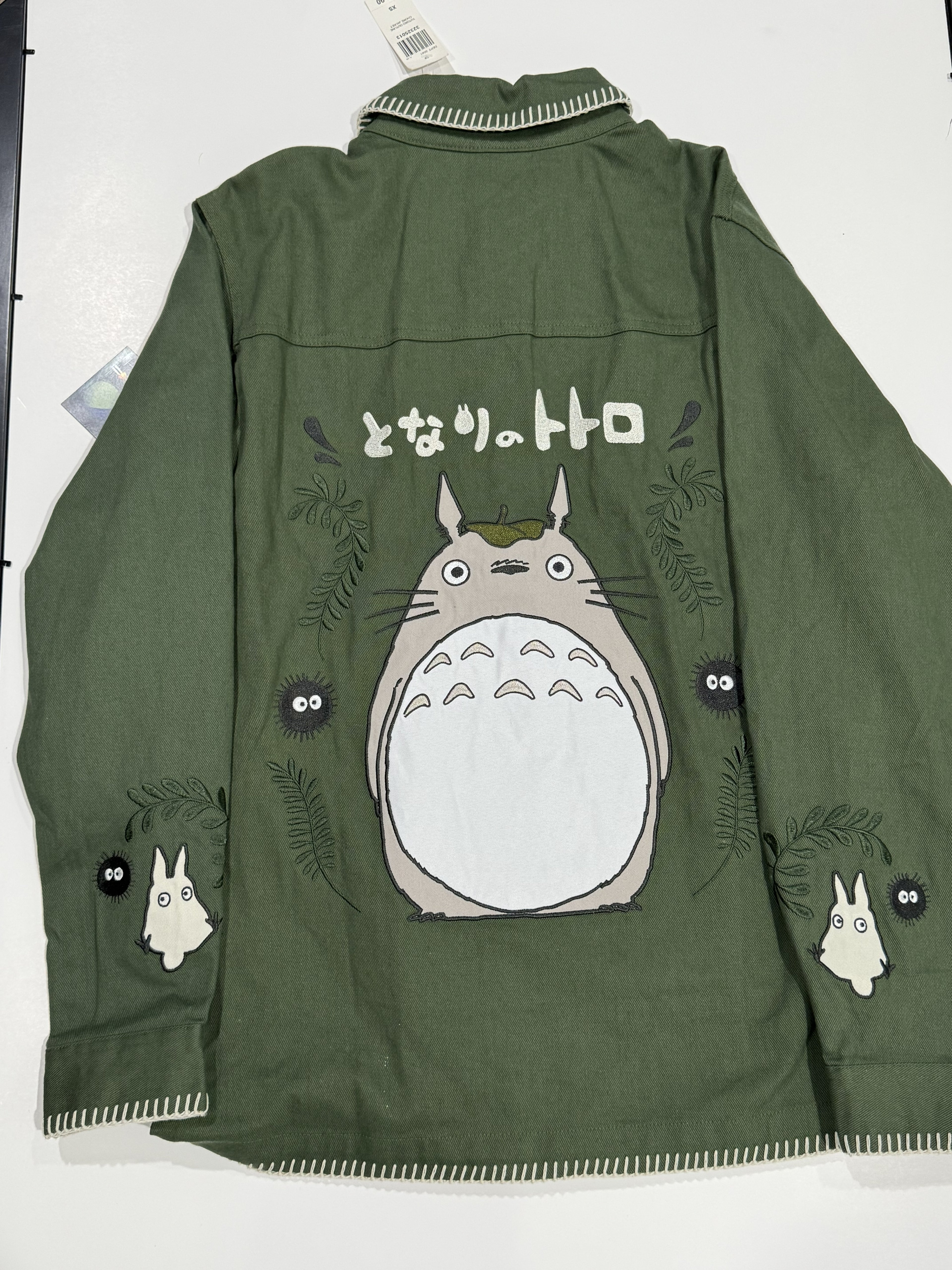 Studio Ghibli My Neighbor Totoro Embroidered Sage Jacket — BoxLunch Exclusive