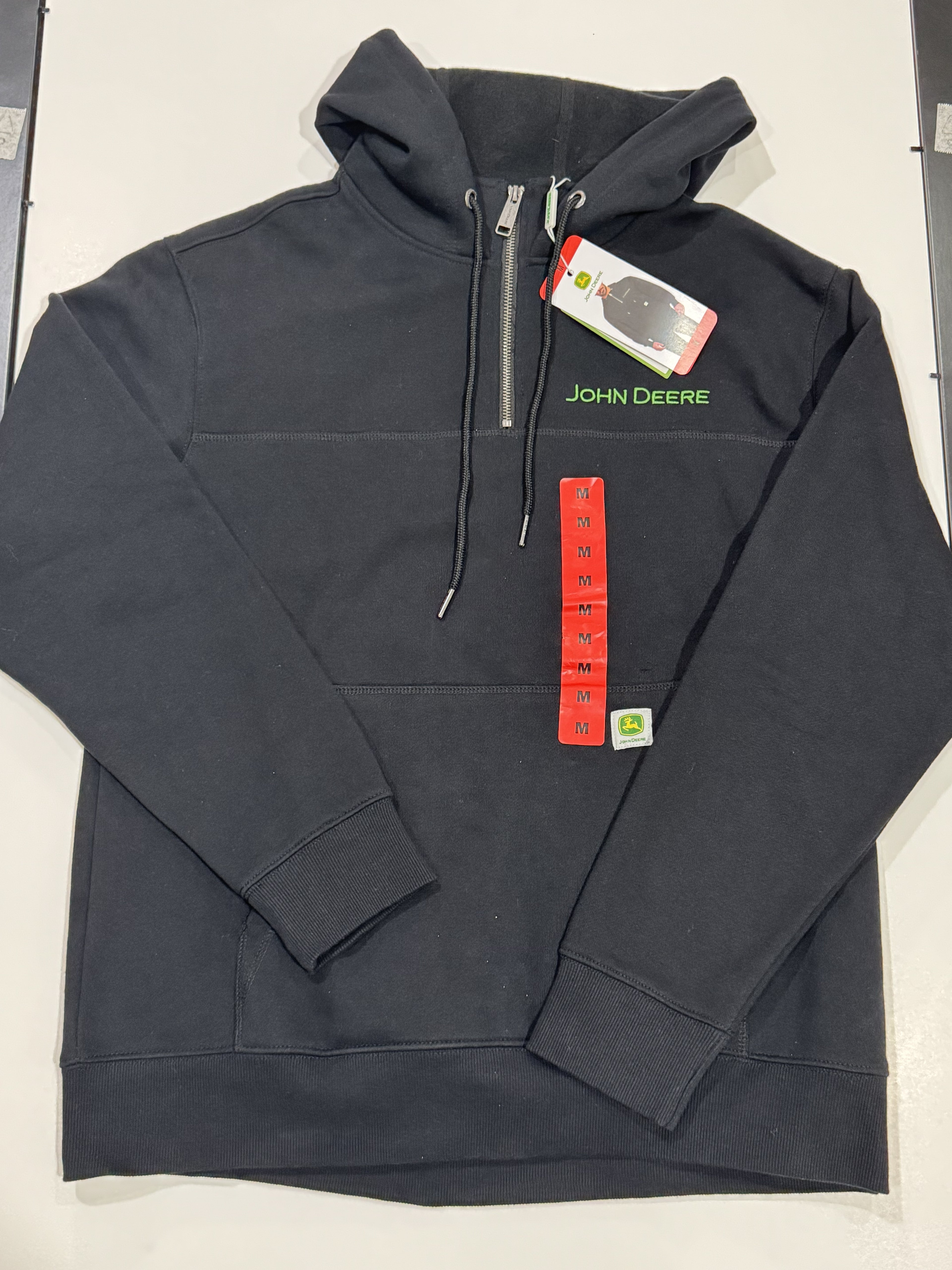 John Deere Men's Quarter Zip Hoodie