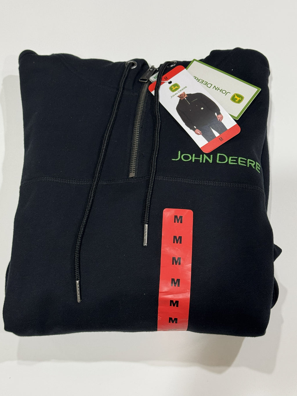 John Deere Men's Quarter Zip Hoodie