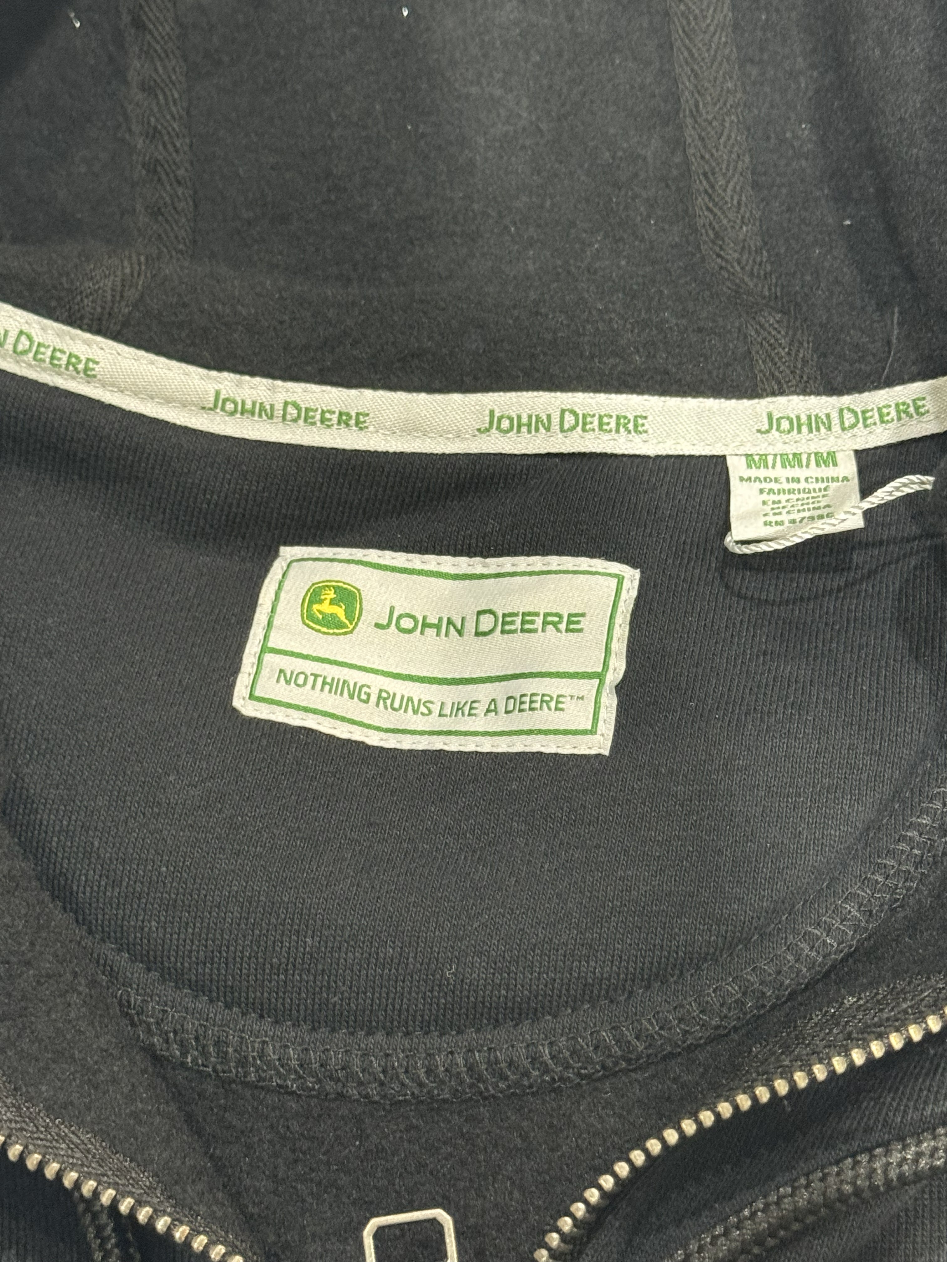 John Deere Men's Quarter Zip Hoodie