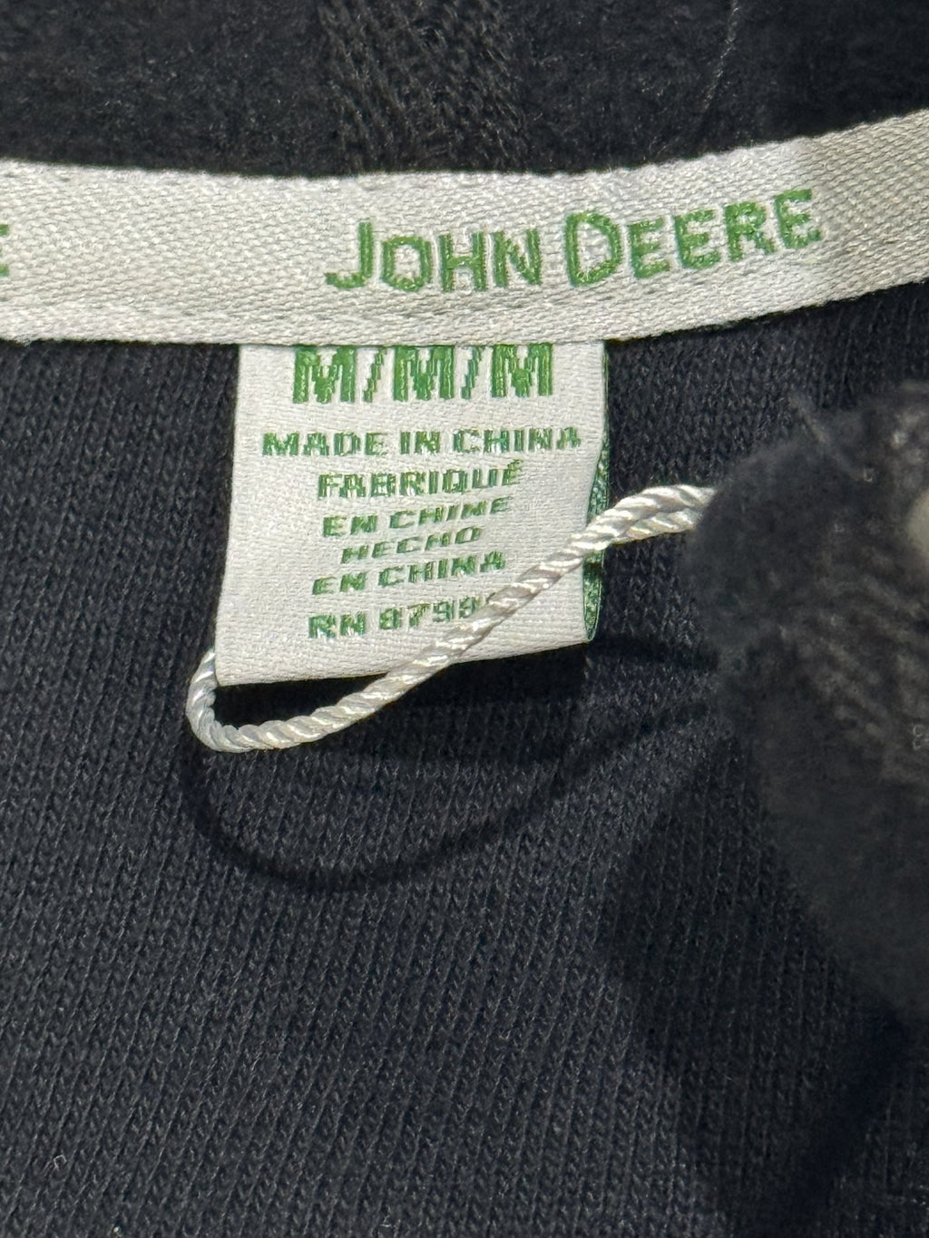 John Deere Men's Quarter Zip Hoodie